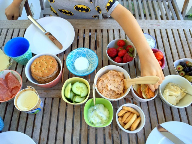 Kleine Genießer, Kochen für Kinder, Familienkochbuch, Sommerpicknick, Tomatenfrischkäse, Rezept