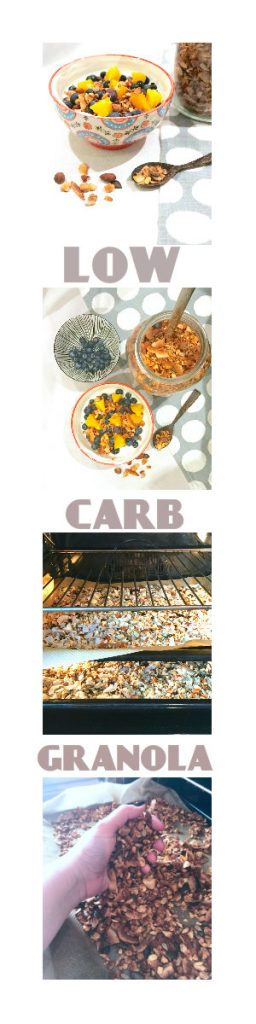 Köstlich knuspriges Low Carb Granola für die zuckerkonforme und kohlehydratreduzierte Ernährung