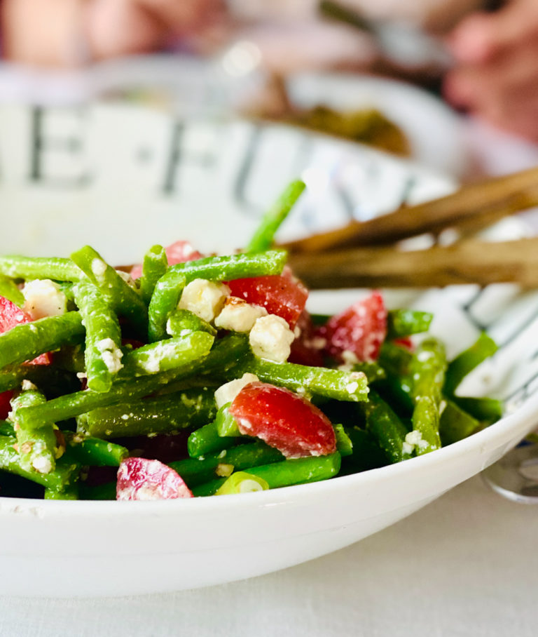 Bohnen Feta Salat mit Mandeln und Tomaten | Rezepte aus Neuseeland