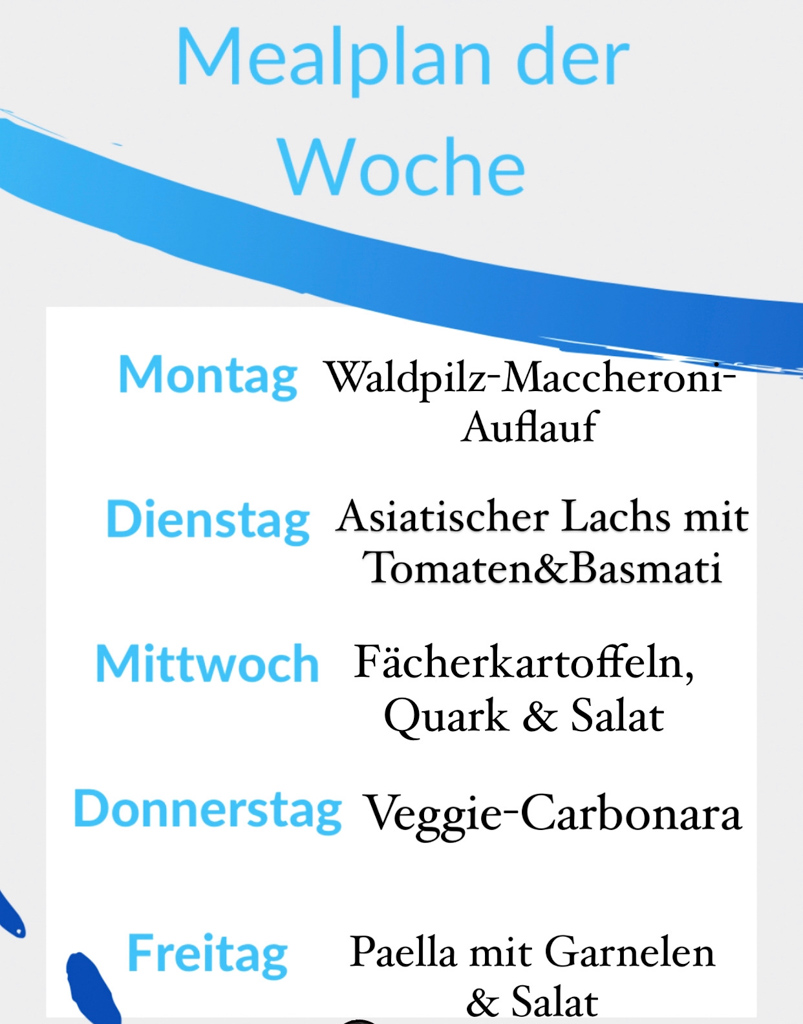Mealplan der Woche | berlinmittemom.com